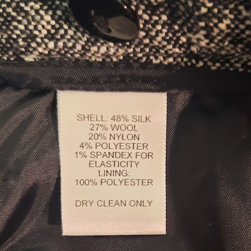 Talbots silk wool 2pc suit skirt blazer set sz 10P *Y - Picture 10 of 10